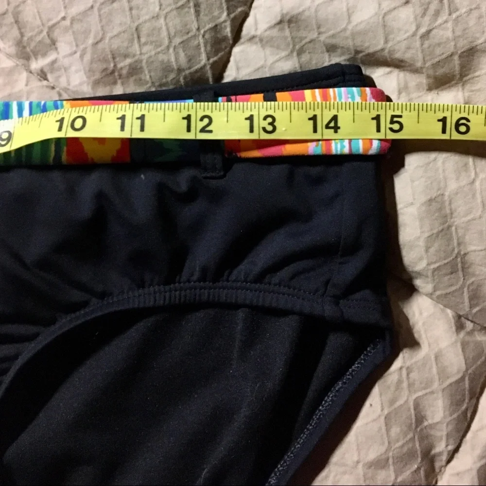 🌴Anne Cole Signature swim bottoms w/colorful belt